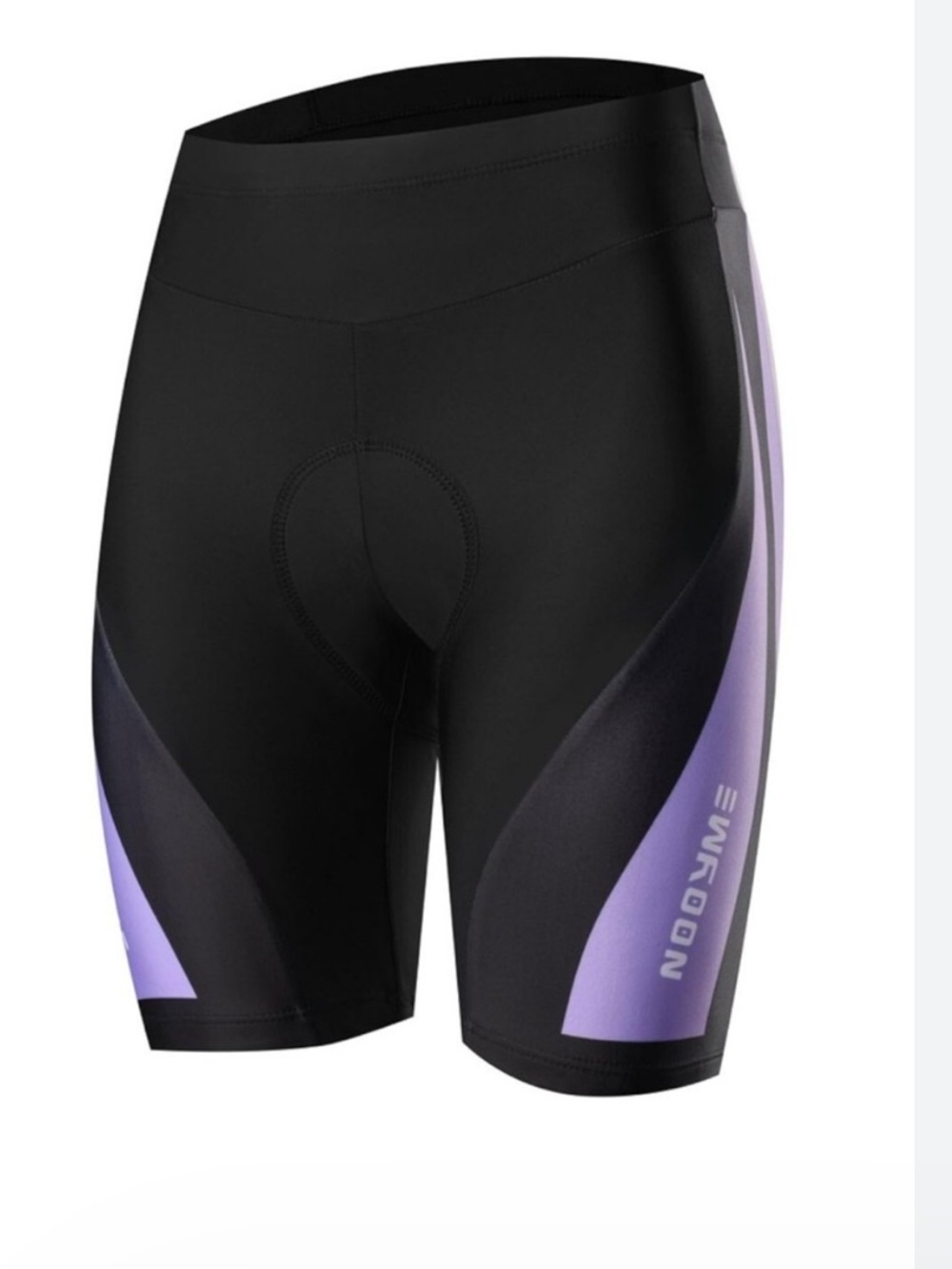NWT~ NOOYME sz XXL Women's Bike Shorts Cycling 3D Padded Black Purple B40